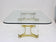 MID CENTURY, ITALIAN, LUCITE, BRASS, COFFEE TABLE, A ALBRIZZI, 1970