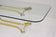 MID CENTURY, ITALIAN, LUCITE, BRASS, COFFEE TABLE, A ALBRIZZI, 1970