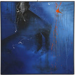 ABSTRACT PAINTING, THE SHADOW, ACRYLIC, CANVAS, AUSTRIA, 2011