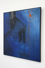 ABSTRACT PAINTING, THE SHADOW, ACRYLIC, CANVAS, AUSTRIA, 2011