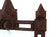 19TH CENTURY, AUSTRIA, RUSTIC TRAMP ART WALL MIRROR, HANDCARVED, CA 1880