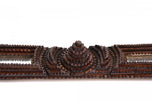 19TH CENTURY, AUSTRIA, RUSTIC TRAMP ART WALL MIRROR, HANDCARVED, CA 1880
