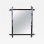 19TH CENTURY, AUSTRIA, RUSTIC WALL MIRROR, BLACK FOREST, CIRCA 1880