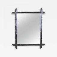 19TH CENTURY, AUSTRIA, RUSTIC WALL MIRROR, BLACK FOREST, CIRCA 1880