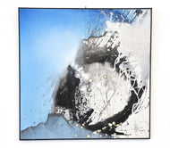 ABSTRACT PAINTING, SNOWBALL EFFECT, ACRYLIC ON CANVAS, SIGNED, 2011