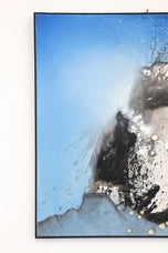 ABSTRACT PAINTING, SNOWBALL EFFECT, ACRYLIC ON CANVAS, SIGNED, 2011