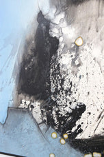 ABSTRACT PAINTING, SNOWBALL EFFECT, ACRYLIC ON CANVAS, SIGNED, 2011