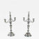 19TH CENTURY, AUSTRIA, SOLID SILVER, CANDELABRAS, PAIR