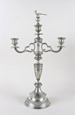19TH CENTURY, AUSTRIA, SOLID SILVER, CANDELABRAS, PAIR