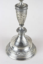 19TH CENTURY, AUSTRIA, SOLID SILVER, CANDELABRAS, PAIR