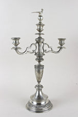 19TH CENTURY, AUSTRIA, SOLID SILVER, CANDELABRAS, PAIR