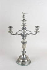 19TH CENTURY, AUSTRIA, SOLID SILVER, CANDELABRAS, PAIR