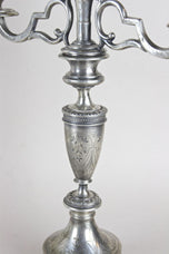 19TH CENTURY, AUSTRIA, SOLID SILVER, CANDELABRAS, PAIR