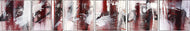 ABSTRACT, ACRYLIC ON CANVAS, 6-PART, DER TOD REDET, 2013
