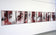 ABSTRACT, ACRYLIC ON CANVAS, 6-PART, DER TOD REDET, 2013