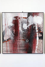 ABSTRACT, ACRYLIC ON CANVAS, 6-PART, DER TOD REDET, 2013