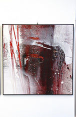 ABSTRACT, ACRYLIC ON CANVAS, 6-PART, DER TOD REDET, 2013