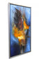 ABSTRACT PAINTING, SEA WAR, ACRYLIC ON CANVAS, MS, STEEL FRAME, 2021