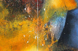 ABSTRACT PAINTING, SEA WAR, ACRYLIC ON CANVAS, MS, STEEL FRAME, 2021