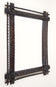 19TH CENTURY, AUSTRIA, RUSTIC TRAMP ART MIRROR, HAND CARVED