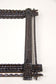 19TH CENTURY, AUSTRIA, RUSTIC TRAMP ART MIRROR, HAND CARVED