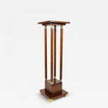 20TH CENTURY, ART NOUVEAU, PALISANDER PEDESTAL, AUSTRIA, CIRCA 1900