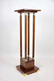20TH CENTURY, ART NOUVEAU, PALISANDER PEDESTAL, AUSTRIA, CIRCA 1900