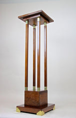 20TH CENTURY, ART NOUVEAU, PALISANDER PEDESTAL, AUSTRIA, CIRCA 1900