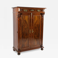 19TH CENTURY, AUSTRIA, NUT WOOD CABINET, VERTIKO, CIRCA 1890