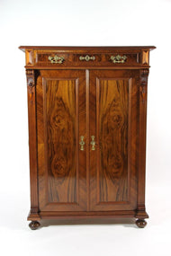 19TH CENTURY, AUSTRIA, NUT WOOD CABINET, VERTIKO, CIRCA 1890