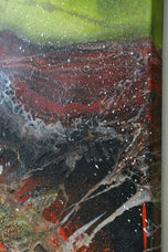 ABSTRACT TWO-PART PAINTING, ACRYLIC ON CANVAS, MS, 2021