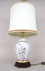 20TH CENTURY, ITALY, CERAMIC TABLE LAMPS, LAMPSHADES, 1970S