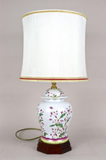 20TH CENTURY, ITALY, CERAMIC TABLE LAMPS, LAMPSHADES, 1970S