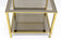 LATE MID CENTURY, ITALY, BRASS SIDE TABLE, SMOKED GLASS