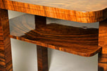 ART DECO, AUSTRIA, NUT WOOD COFFEE TABLE, SIDE TABLE, SHELLAC, POLISHED, 1920