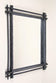19TH CENTURY, AUSTRIA, RUSTIC TRAMP ART WALL MIRROR, BASSWOOD, CIRCA 1880