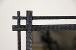 19TH CENTURY, AUSTRIA, RUSTIC TRAMP ART WALL MIRROR, BASSWOOD, CIRCA 1880