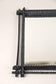 19TH CENTURY, AUSTRIA, RUSTIC TRAMP ART WALL MIRROR, BASSWOOD, CIRCA 1880