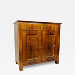 19TH CENTURY, AUSTRIA, NUTWOOD COMMODE, BIEDERMEIER, TRUMEAU