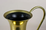 MID CENTURY, AMPHORA, BRASS VASE, HANDLE, FLOOR VASE