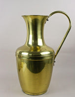 MID CENTURY, AMPHORA, BRASS VASE, HANDLE, FLOOR VASE