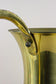 MID CENTURY, AMPHORA, BRASS VASE, HANDLE, FLOOR VASE