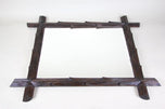 19TH CENTURY, AUSTRIA, BLACK FOREST, WALL MIRROR, HAND CARVED
