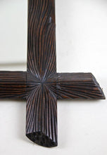 19TH CENTURY, AUSTRIA, BLACK FOREST, WALL MIRROR, HAND CARVED