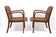 MID CENTURY, FRANCE, PAIR OF ARMCHAIRS, WOVEN ROPE