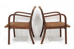 MID CENTURY, FRANCE, PAIR OF ARMCHAIRS, WOVEN ROPE