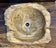 MODERN ORGANIC PETRIFIED WOOD SINGLE SINK, GREY, BROWN, YELLOW TONES, NEW, INDONESIA