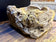 MODERN ORGANIC PETRIFIED WOOD SINGLE SINK, GREY, BROWN, YELLOW TONES, NEW, INDONESIA