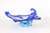 MID-CENTURY, ITALY, MURANO GLASS BOWL, SOMMERSO, BLUE, 1960