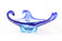 MID-CENTURY, ITALY, MURANO GLASS BOWL, SOMMERSO, BLUE, 1960